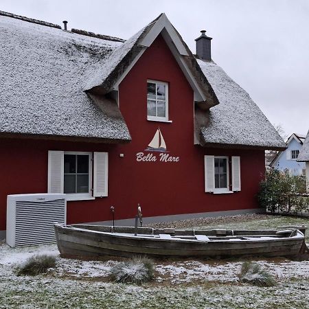 Modernes Reetdach-Ostseeferienhaus Bella Mare, Insel Usedom Mit Sauna, Kamin & Sonnenterrasse Zirchow Екстер'єр фото